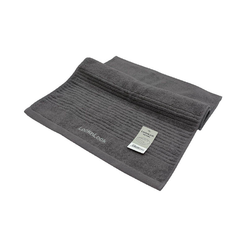 Khăn Lau Tóc Cotton Locknlock - 40X80 Cm - 5 Màu (Be, Xanh, Xám, Hồng, Xanh da trời) - ETM002 image number null
